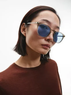 Calvin Klein Occhiali Da Sole Rotondi CK22533S -Offerta Economica Calvin Klein 00CK22533S 058 alternate3