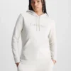 Calvin Klein Felpa Con Cappuccio In Spugna Di Cotone E Logo -Offerta Economica Calvin Klein 00GWS2W311 2JX main