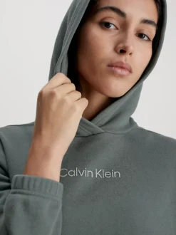 Calvin Klein Felpa Con Cappuccio In Spugna Di Cotone -Offerta Economica Calvin Klein 00GWS3W300 LLZ alternate3