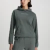 Calvin Klein Felpa Con Cappuccio In Spugna Di Cotone -Offerta Economica Calvin Klein 00GWS3W300 LLZ main