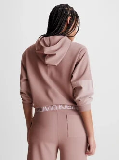 Calvin Klein Felpa Con Cappuccio In Twill Testurizzato -Offerta Economica Calvin Klein 00GWS3W302 8HR alternate2