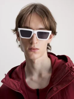 Calvin Klein Occhiali Da Sole Rettangolari CK22114S 9 Calvin Klein Occhiali Da Sole Rettangolari CK22114S -Offerta Economica Calvin Klein 0CKJ22641S 100 alternate3