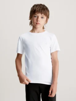 Calvin Klein T-shirt Lounge Ragazzi In Confezione Da 2 - Modern Cotton -Offerta Economica Calvin Klein B70B793300 908 alternate2