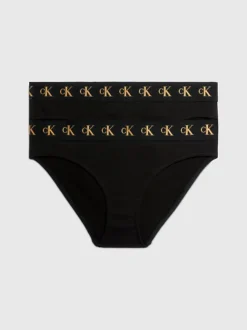 Calvin Klein Slip Bikini Bambina In Confezione Da 2 - CK Monogram