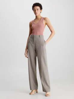 Calvin Klein Sandali In Pelle Con Tacco A Mule -Offerta Economica Calvin Klein HW0HW01628 AB2 alternate6