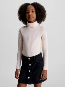 Calvin Klein Top A Collo Alto Slim