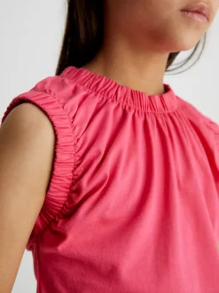 Calvin Klein Camicia Arricciata Con Maniche Ad Aletta -Offerta Economica Calvin Klein IG0IG02011 XI1 alternate2