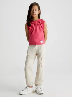 Calvin Klein Camicia Arricciata Con Maniche Ad Aletta -Offerta Economica Calvin Klein IG0IG02011 XI1 alternate3