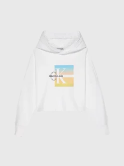 Calvin Klein Felpa Con Cappuccio Grafica Con Logo Boxy -Offerta Economica Calvin Klein IG0IG02022 YAF alternate4