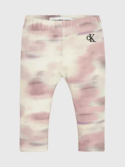 Calvin Klein Legging Tinti A Nodi Per Neonato
