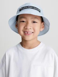 Calvin Klein Cappello Alla Pescatora Con Logo Bambini -Offerta Economica Calvin Klein IU0IU00428 CYR alternate2
