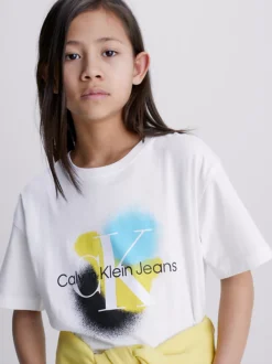Calvin Klein T-shirt Con Stampa Spray Unisex -Offerta Economica Calvin Klein IU0IU00463 YAF alternate5