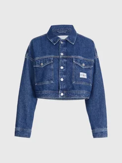 Calvin Klein Giacca Di Jeans Corta In Cotone Riciclato -Offerta Economica Calvin Klein J20J220662 1A4 alternate4