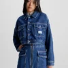 Calvin Klein Giacca Di Jeans Corta In Cotone Riciclato