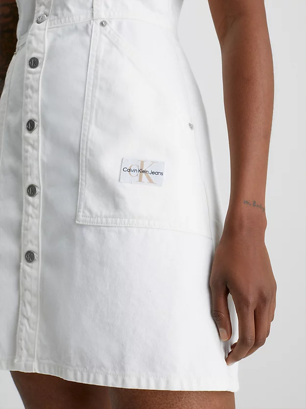 Calvin Klein Abito Con Bottoni In Jeans Riciclato 5 Calvin Klein Abito Con Bottoni In Jeans Riciclato - immagine 3