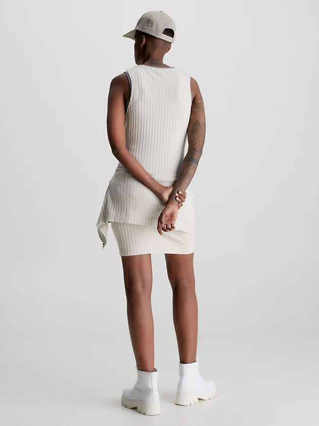 Calvin Klein Miniabito Con Zip Integrale A Costine 5 Calvin Klein Miniabito Con Zip Integrale A Costine - immagine 3