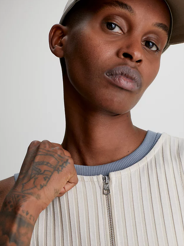 Calvin Klein Miniabito Con Zip Integrale A Costine 6 Calvin Klein Miniabito Con Zip Integrale A Costine - immagine 4