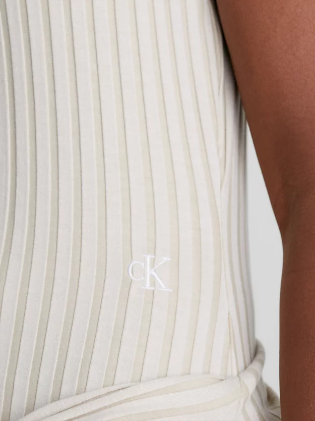 Calvin Klein Miniabito Con Zip Integrale A Costine 7 Calvin Klein Miniabito Con Zip Integrale A Costine - immagine 5