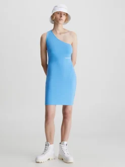 Calvin Klein Abito Mono Spalla In Jersey Milano