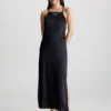 Calvin Klein Abito Maxi Aperto Dietro In Raso -Offerta Economica Calvin Klein J20J220761 BEH main