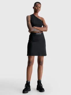 Calvin Klein Minigonna Con Linea Ad A In Jersey Milano -Offerta Economica Calvin Klein J20J220794 BEH alternate4