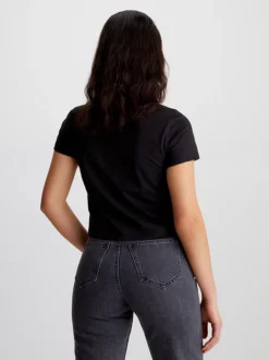 Calvin Klein T-shirt Corta Con Logo 10 Calvin Klein T-shirt Corta Con Logo -Offerta Economica Calvin Klein J20J221047 BEH alternate2