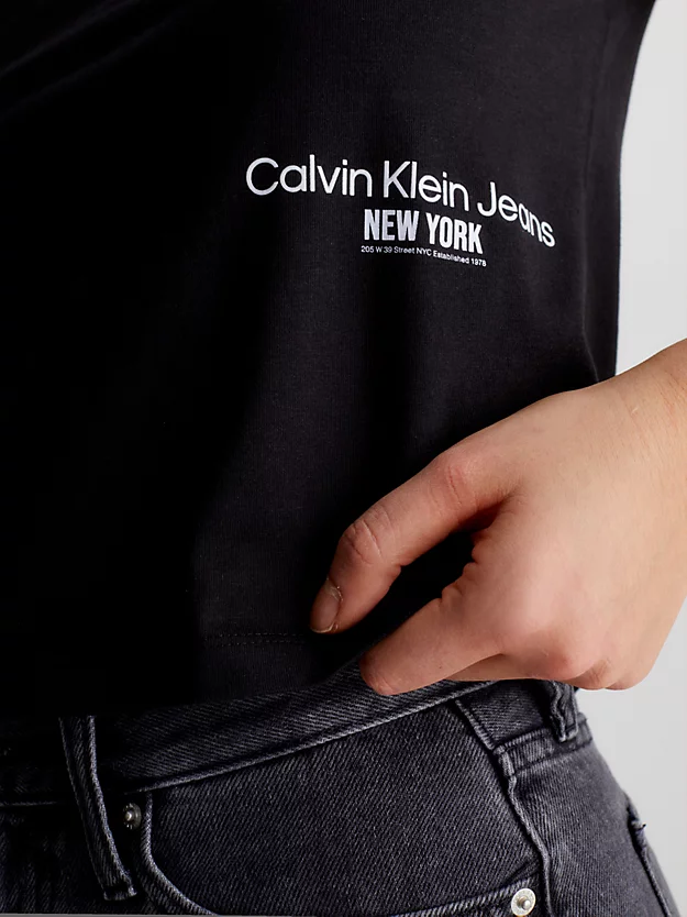 Calvin Klein T-shirt Corta Con Logo 6 Calvin Klein T-shirt Corta Con Logo - immagine 4