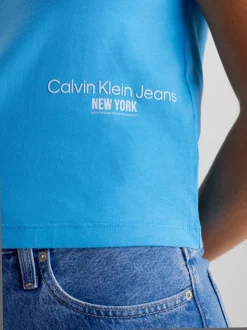 Calvin Klein T-shirt Corta Con Logo -Offerta Economica Calvin Klein J20J221047 CY0 alternate3