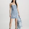 Calvin Klein Abito A Bustier In Denim Riciclato -Offerta Economica Calvin Klein J20J221276 1AA main