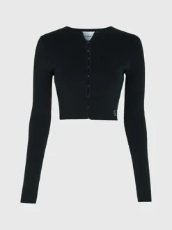 Calvin Klein Cardigan Corto Con Gancetti -Offerta Economica Calvin Klein J20J221349 BEH alternate4