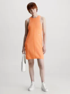 Calvin Klein Abito Sottoveste In Maglia Di Cotone