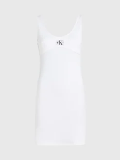 Calvin Klein Abito Bodycon A Costine Slim -Offerta Economica Calvin Klein J20J221400 YAF alternate4