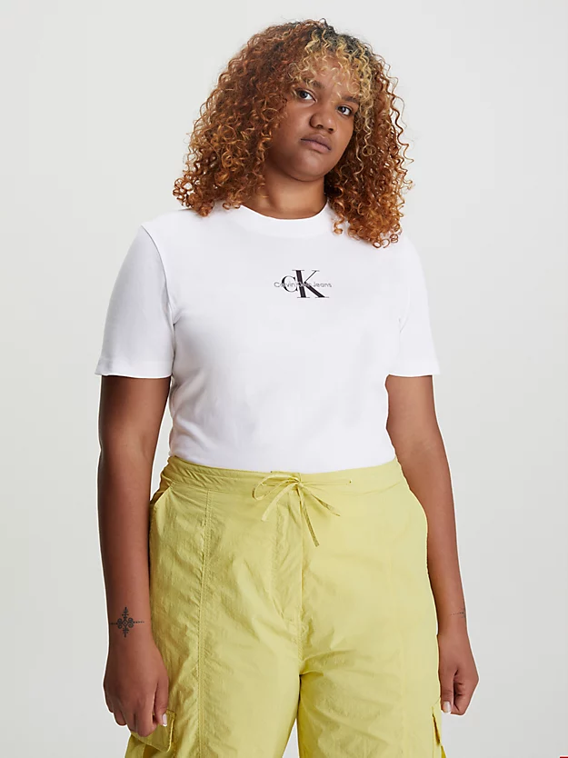 Calvin Klein T-shirt In Cotone Con Monogramma 4 Calvin Klein T-shirt In Cotone Con Monogramma - immagine 2