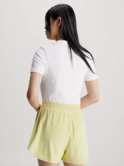 Calvin Klein T-shirt In Cotone Con Monogramma 10 Calvin Klein T-shirt In Cotone Con Monogramma -Offerta Economica Calvin Klein J20J221426 YAF alternate2