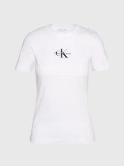 Calvin Klein T-shirt In Cotone Con Monogramma 13 Calvin Klein T-shirt In Cotone Con Monogramma -Offerta Economica Calvin Klein J20J221426 YAF alternate5