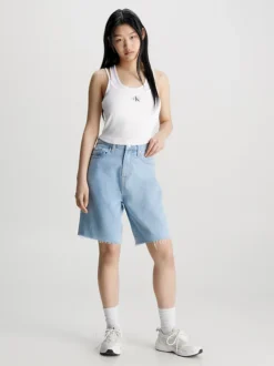 Calvin Klein Canotta A Doppio Strato A Costine 10 Calvin Klein Canotta A Doppio Strato A Costine -Offerta Economica Calvin Klein J20J221430 YAF alternate3