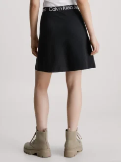 Calvin Klein Minigonna Con Banda Elastica Logata In Vita In Jersey Milano -Offerta Economica Calvin Klein J20J221434 BEH alternate2