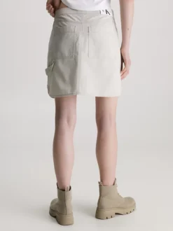 Calvin Klein Gonna A Portafoglio Multitasche In Tela In Cotone -Offerta Economica Calvin Klein J20J221435 ACF alternate1