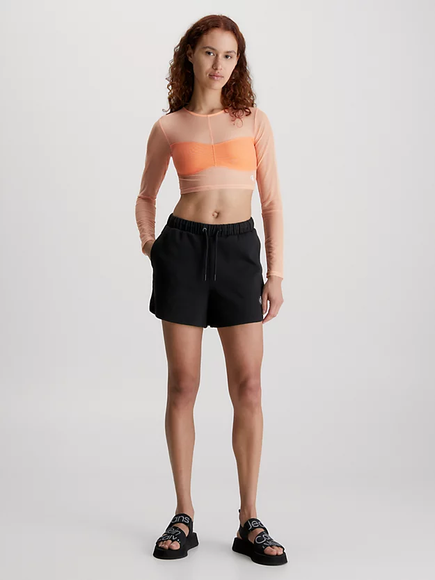 Calvin Klein Top Cropped In Rete A Manica Lunga 7 Calvin Klein Top Cropped In Rete A Manica Lunga - immagine 5