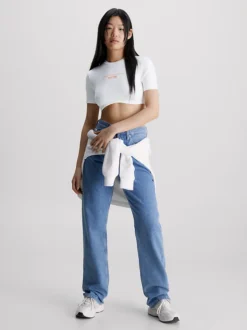 Calvin Klein T-shirt Bustier Corta -Offerta Economica Calvin Klein J20J221483 YAF alternate3