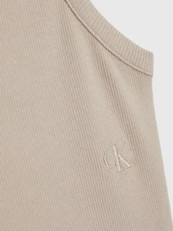 Calvin Klein Canotta A Costine In Cotone Slim -Offerta Economica Calvin Klein J20J221496 ABM alternate7