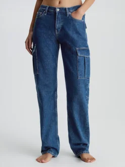 Calvin Klein Low Rise Straight Jeans Pratici -Offerta Economica Calvin Klein J20J221509 1A4 alternate1