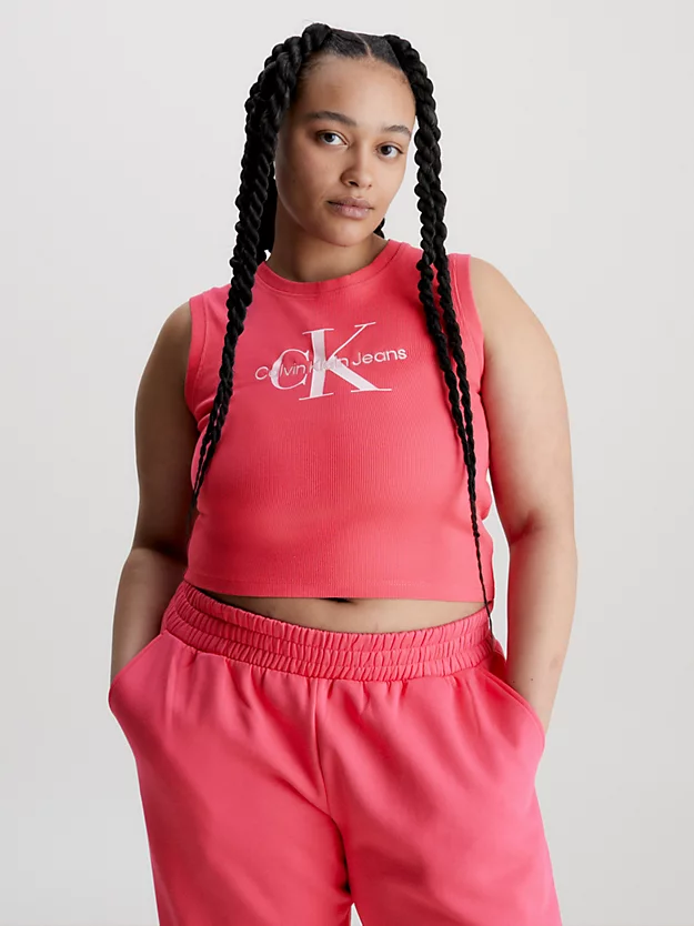 Calvin Klein Canotta Con Monogramma Corta 4 Calvin Klein Canotta Con Monogramma Corta - immagine 2