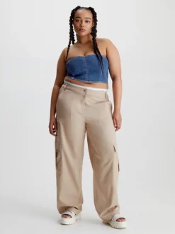 Calvin Klein Top Bustier In Denim -Offerta Economica Calvin Klein J20J221560 1A4 alternate4