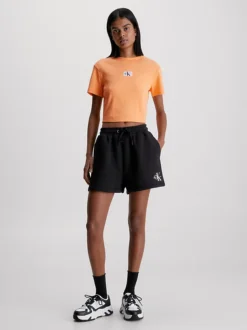 Calvin Klein T-shirt In Jersey A Costine Con Stemma -Offerta Economica Calvin Klein J20J221595 SFX alternate4