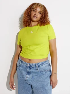 Calvin Klein T-shirt Slim Con Monogramma - Pride