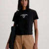 Calvin Klein T-shirt Slim Con Logo In Stile College -Offerta Economica Calvin Klein J20J221632 BEH main