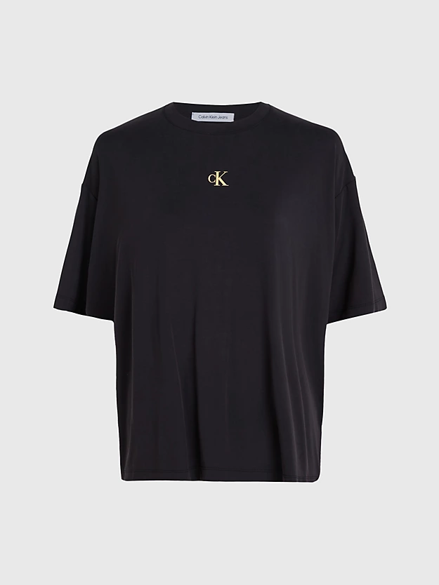 Calvin Klein T-shirt Oversize Con Logo Sul Retro 8 Calvin Klein T-shirt Oversize Con Logo Sul Retro - immagine 6