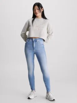 Calvin Klein High Rise Super Skinny Jeans Alla Caviglia -Offerta Economica Calvin Klein J20J221853 1AA alternate3