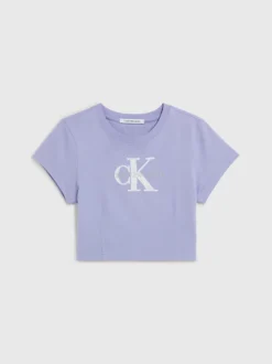 Calvin Klein T-shirt Corta Con Monogramma -Offerta Economica Calvin Klein J20J222069 VXN alternate5